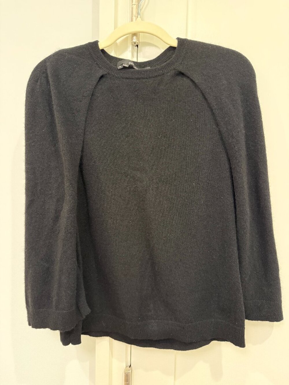 360 Cashmere Navy 100% Cashmere Crewneck Sweater Size S